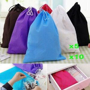 Track Products מוצרים שימושיים ביום יום 10Pcs Waterproof Non-woven Shoes Bag Travel Sport Storage Pouch Drawstring Bags
